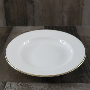 Hutschenreuther Selb 22K Gold Trimmed White Soup Pasta Bowl Bavaria 9 1/4 "
